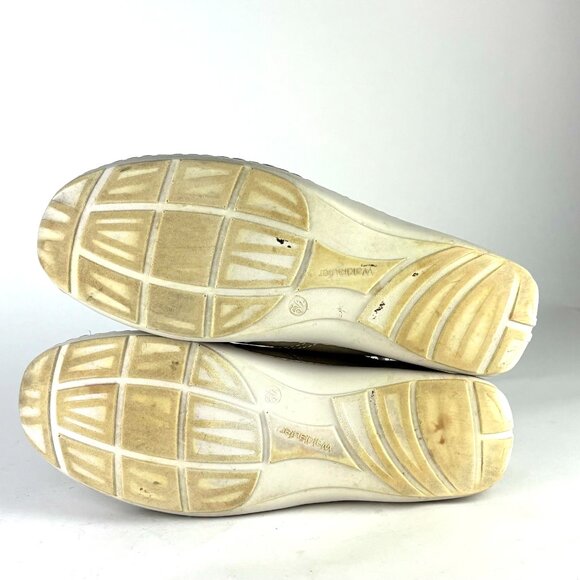 Waldläufer Taupe Leather Sneakers Comfort Wide Fit Sz. 6.5 - Picture 11 of 11